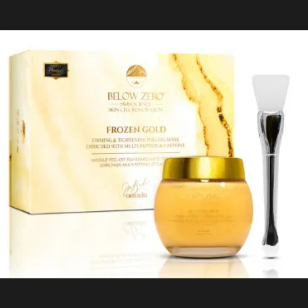 Below Zero Frozen Gold Firming Peel-Off Mask - Gold Nib Retail 2,799